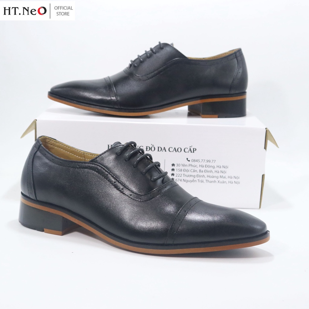 Giày Oxfords - Giày Buộc Dây HT.NEO Da Bò Cao Cấp Kết Hợp Đế Phíp Bền Bỉ ,Kiểu Dáng Classic Sang Trọng ,Lịch Sự GT20