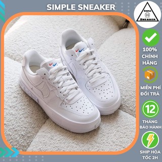 Giày Nike Nữ Air Force 1 Trắng Chính Hãng 🔴SIMPLE SNEAKER🔴 Nike AF1 Fontanka All White Giày Thể Thao Nam Nữ [DH1290 100]