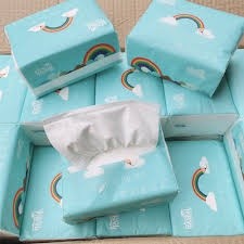 Khăn Giấy Ăn Gấu Trúc Sipiao /  Cầu vồng / Top Gia