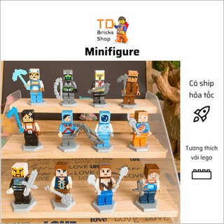 Minifigure, đồ chơi lắp ráp nhân vật giống game minecraft, có thể chọn mẫu