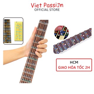 Sticker xác định nốt nhạc guitar ukulele dán nốt cần đàn guitar ukulele Viet Passion HCM