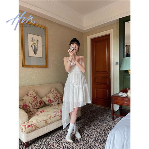 Đầm Hai Dây Dáng Ôm Phong Cách Hoàng Gia Dễ Thương Thời Trang Xuân Thu 2023