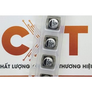 Tụ nhôm 1uf 50v 4x5.4mm