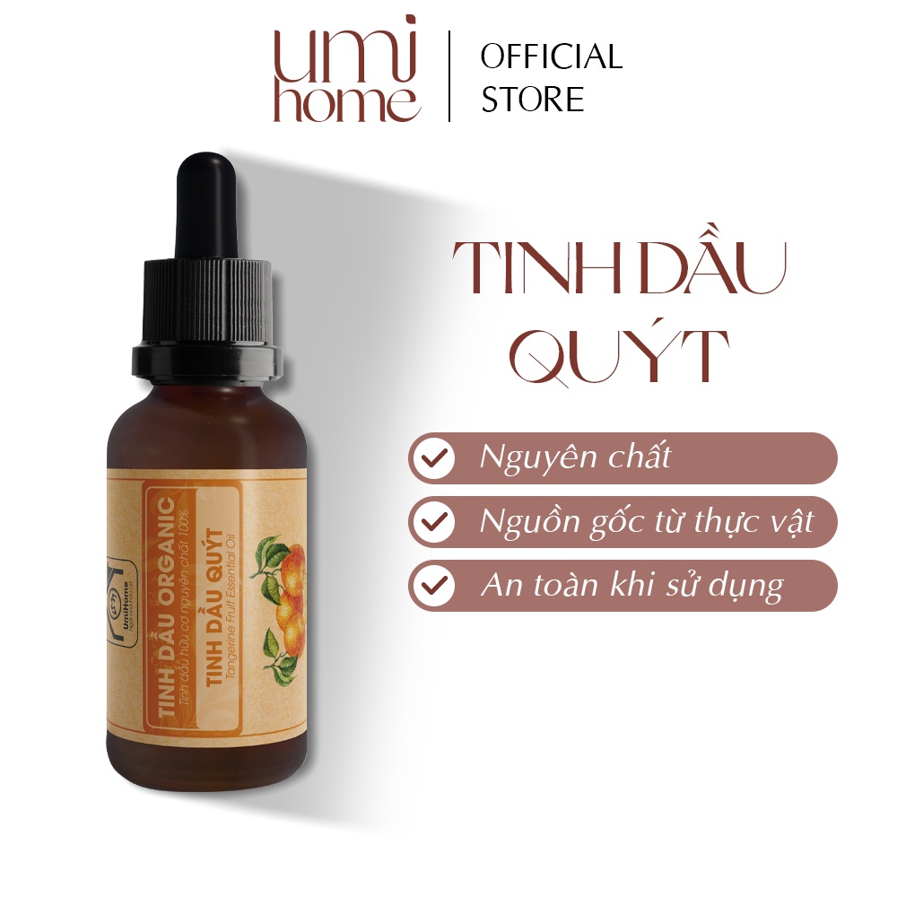 Tinh dầu Quýt hữu cơ UMIHOME 10ml nguyên chất