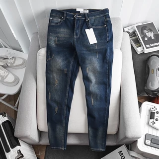 Quần jean nam Zr xuất dư 3 màu rách đẹp dáng ôm jean co giãn