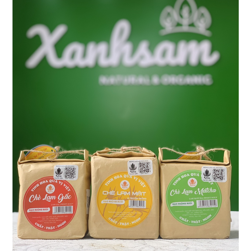 Chè lam Gạo ruộng rươi Rueco  - Xanhsam Organic