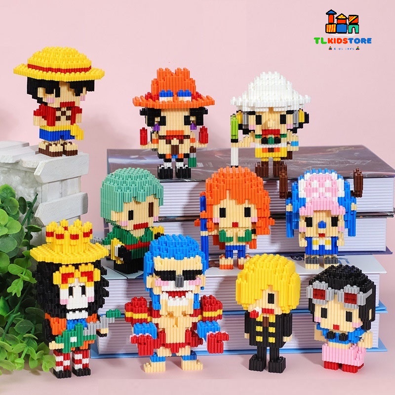 Đồ chơi lắp ráp mô hình Lego mini 3D Vua Hải Tặc OnePiece siêu đẹp