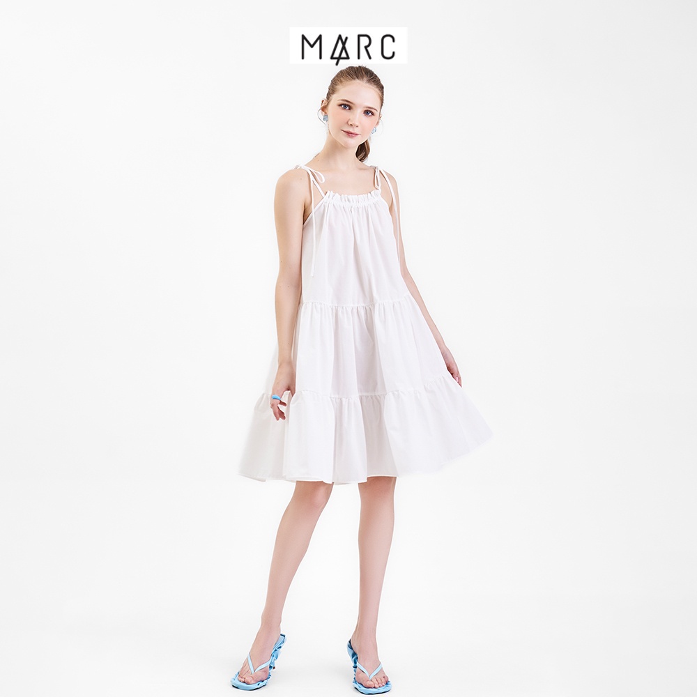 Đầm nữ MARC FASHION dây cổ rút dây 3 tầng CBVH057922