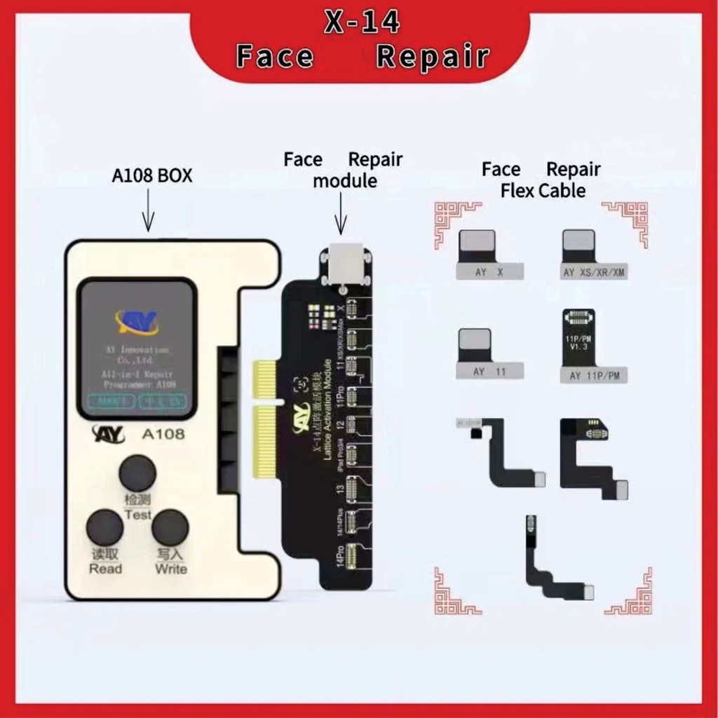 ✨Cable AY-A108. Cable Face Không Khò Hàn X-12PRM. Cable Pin 11-13PRM✨