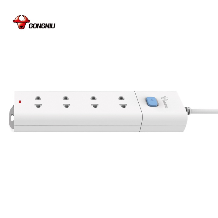 Ổ cắm điện đa năng GONGNIU 4 lỗ cắm, 1 công tắc siêu chịu tải 2500W 10A, an toàn chống cháy chống giật, 1 đổi 1 36 tháng