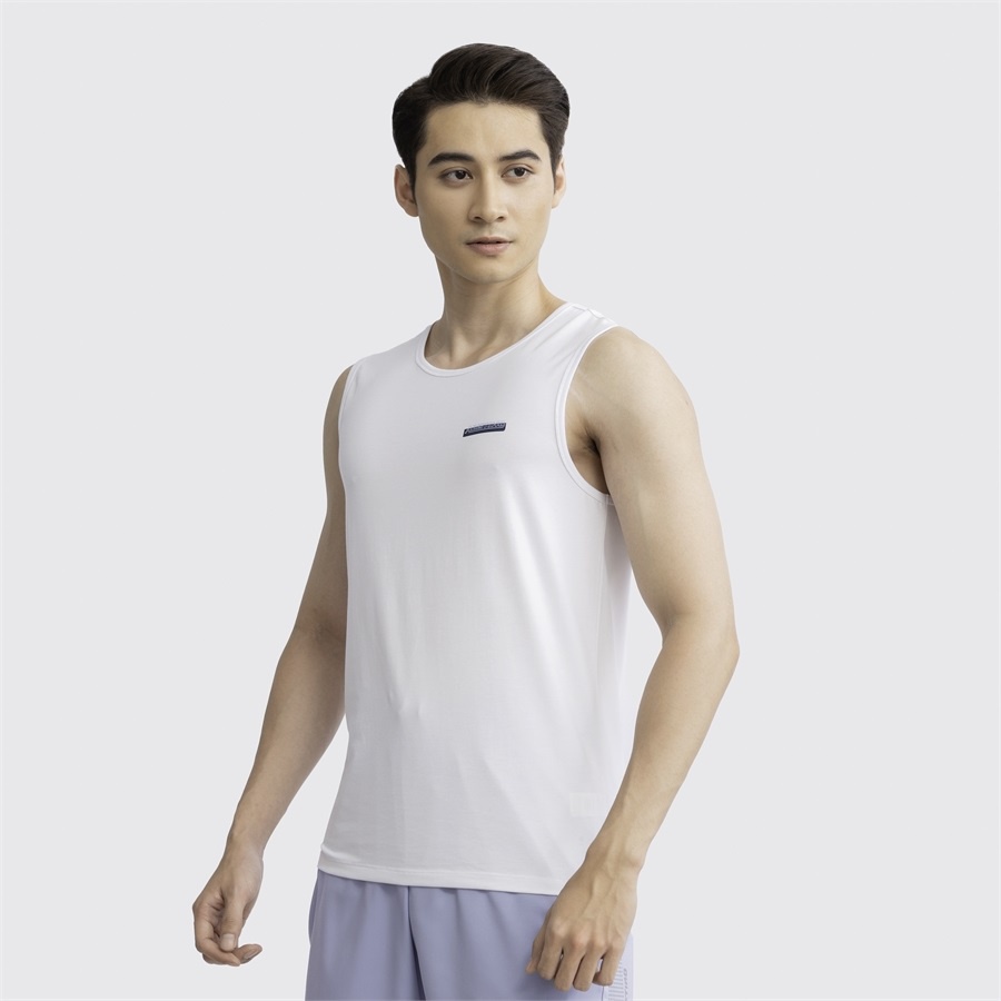 Áo thun ba 3 lỗ nam ARISTINO ATT003S3 mặc lót trong tập gym dáng tanktop sát nách vải cotton trơn màu