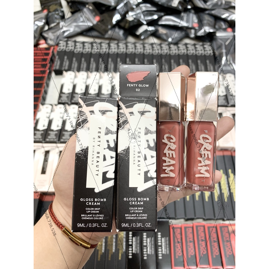 Son kem bóng Fenty Beauty Gloss Bomb Cream cho đôi môi căng mọng