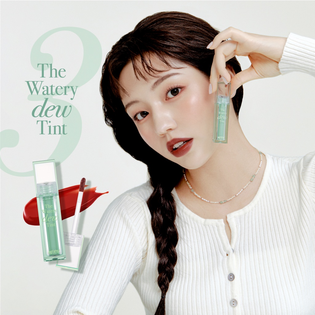 [NEW][Ver 3] Son Tint Bóng Hàn Quốc Bền Màu, Lâu Trôi Cho Đôi Môi Căng Mọng, Ẩm Mịn Merzy The Watery Dew Tint 4g | BigBuy360 - bigbuy360.vn