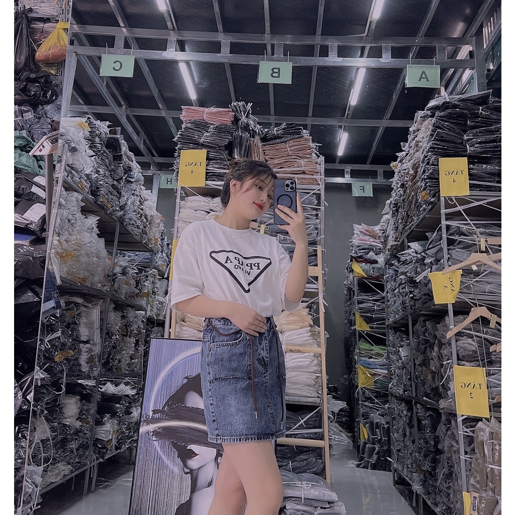 CHÂN VÁY JEAN NGẮN 2 TÚI HỘP DÂY RÚT HÀNG SIÊU CẤP CO DÃN TÔN DÁNG CỰC ĐẸP B170