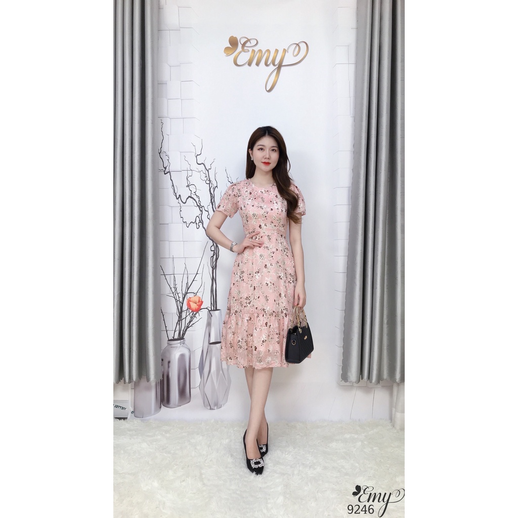 Đầm EMY EM9246 Body Tùng Bèo