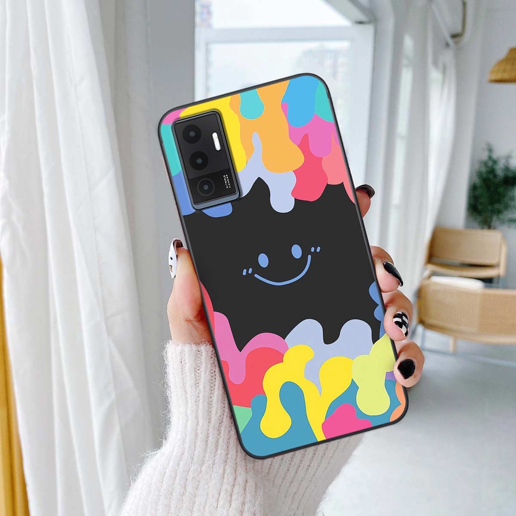 Ốp lưng Vivo V23e / V23 5G hình gấu bearbrick, smile thời trang, ốp lưng rẻ bền đẹp