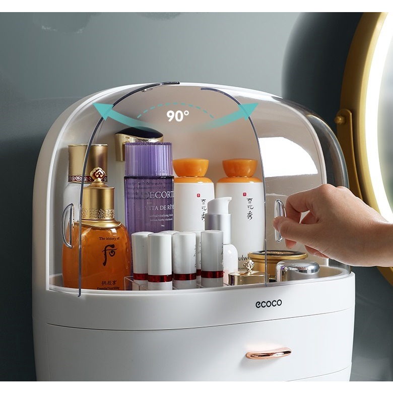 Kệ Đựng Mỹ Phẩm Cao Cấp E2014, Kệ Mỹ Phẩm Để Bàn Size To Ecoco