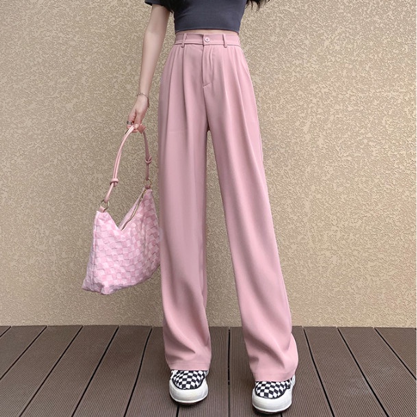 Quần Màu Hồng Hottrend, Dài 100 Cm Dáng Suông Lưng Thường, Size SMLXL , Q 07- Kila Fashions.vn