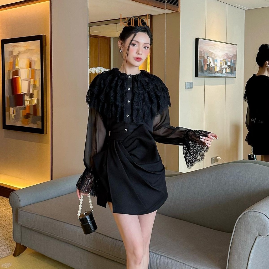 Chân váy KANEL xếp nơ - CV1620