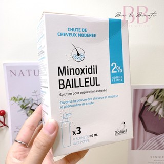 Xịt mọc tóc Minoxidil 2% Bailleul, nội địa Pháp, ngăn ngừa rụng tóc, giúp tăng cường mọc tóc con