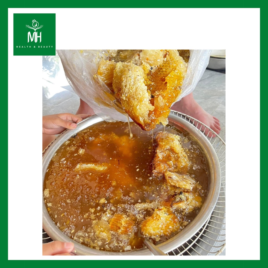 Mật ong rừng nguyên chất chai1 lít (ONG KHOÁI CHUẢN 100%)