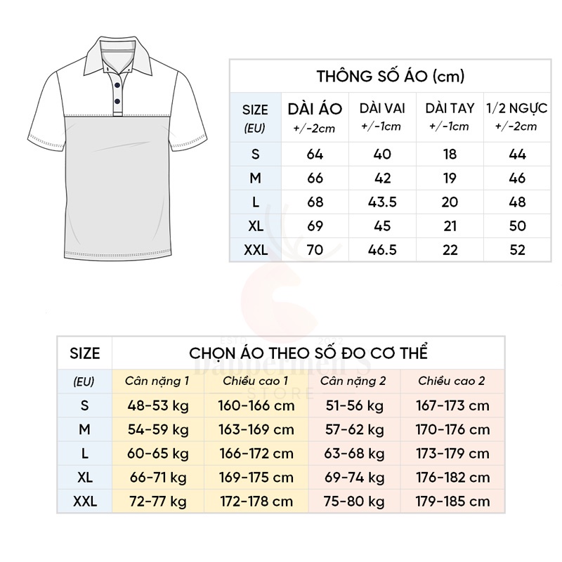Áo polo nam slimfit dáng thun cổ bẻ màu trơn vải CVC cá sấu chất cotton co giãn 4 chiều TH-APL-005-LEB