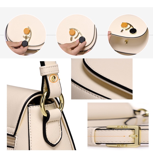 Túi nữ cầm tay, đeo vai, đeo chéo khoá gọng kính chính hãng FANSIMAN trẻ trung FS213