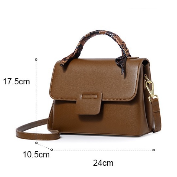 Túi xách nữ kèm dây lụa mềm mại FANSIMAN chính hãng da PU cao cấp, đeo vai, đeo chéo dáng trẻ trung FSH059