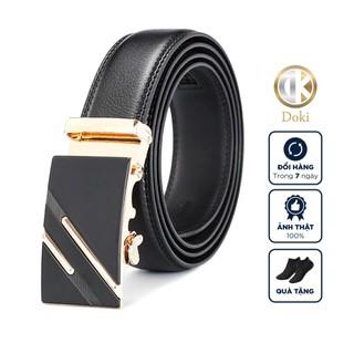 Combo Thắt lưng Da + Ví Da Bò, Dây lưng nam Khóa Tự Động Hợp Kim Đúc, Ví nam da bò Cam Kết Lỗi 1 Đổi 1
