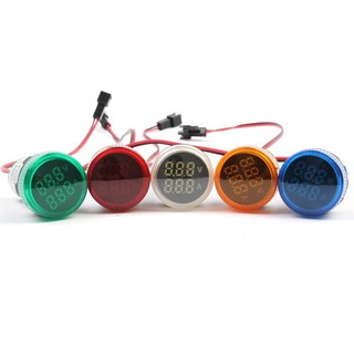 Đèn báo hiển thị kép Volt + Ampe phi 22