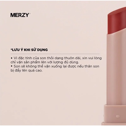 Merzy thỏi cam gạch cháy academa cotton lipstick AL4