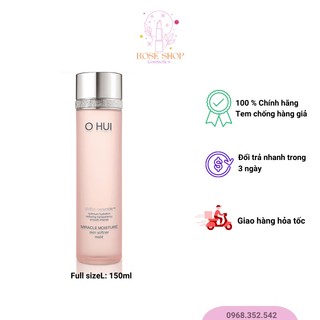 Nước hoa hồng, nước cân bằng da Ohui Miracle Moisture Skin Softener Moist 150ml