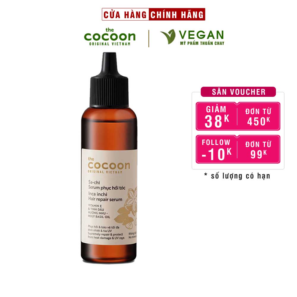Sa-chi serum phục hồi tóc COCOON 70ml (Ince inchi Hair repair serum)
