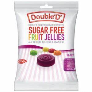 Kẹo Ngậm Bạc Hà, Trái Cây Không Đường Sugar Free Fruit Drops, Fruit Jellies, Butter Candy Clear Mint Double D 70g