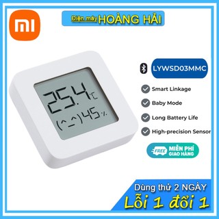 Ẩm kế, nhiệt kế trong nhà Xiaomi Mijia Gen 2, thế hệ 2 đồng hồ đo nhiệt độ và độ ẩm có độ chính xác cao