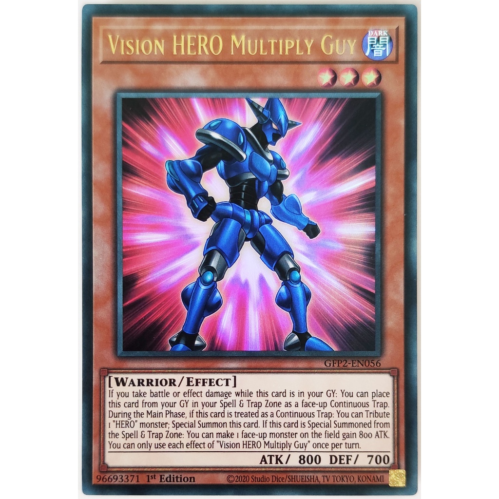 [Thẻ Yugioh] Vision HERO Multiply Guy |EN| Ultra Rare