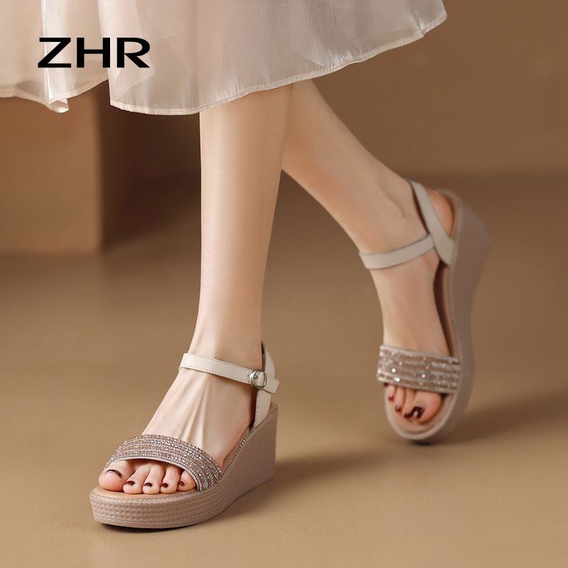 Sandal đế xuồng ZHR chính hãng đế 6.5cm êm nhẹ