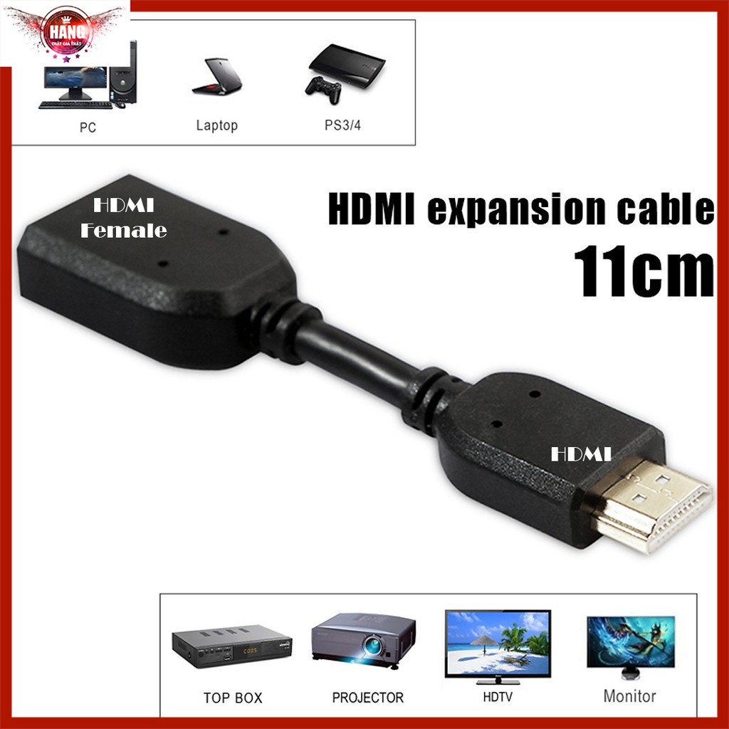 Cáp nối HDMI 1 đầu đực, âm cho tivi, màn hình máy tính, chiếu