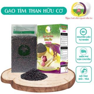 1.8kg gạo tím than hữu cơ hoàng kim