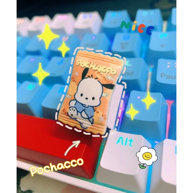 Nút bàn phím cơ ABS doubleshot bao bì các nhân vật SANRIO decor bàn phím