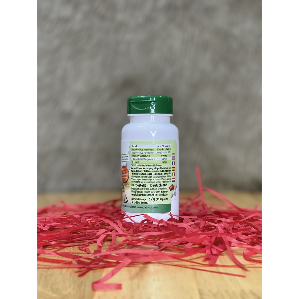 Men vi sinh Phụ Khoa Cranberry 90 viên với 9 tỷ lợi khuẩn