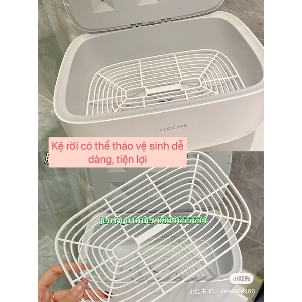 Chính hãng- Máy sấy đồ lót, đồ trang điểm kèm khử trùng UV mini YEOCARE