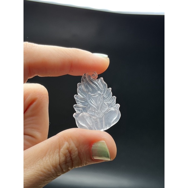 Mặt dây chuyền hồ ly thạch anh trắng