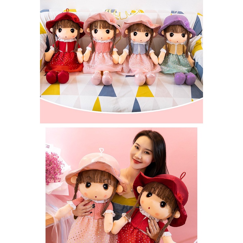 [ Free ship] Gấu Bông - Búp Bê Nhiều Màu Chó Bé Thỏa Sức Khám Phá