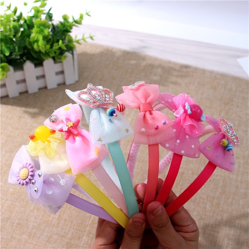 Bờm cài tóc dễ thương cho bé gái siêu xinh