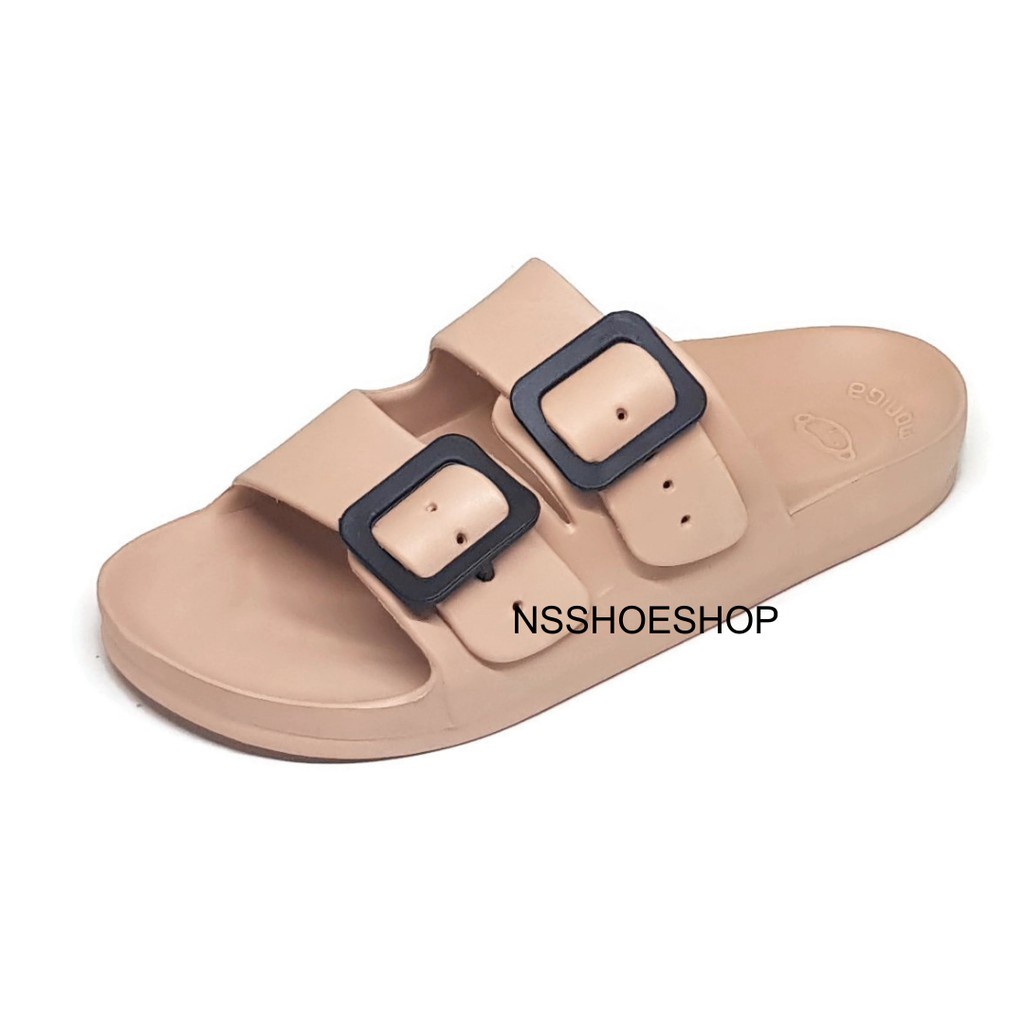 Dép nam/nữ đúc nguyên đôi hai quai khóa cách điệu siêu nhẹ, êm chân Thái Lan - Moniga 9SP