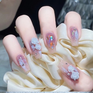 Set 24 Móng Tay Giả Kèm Keo Dán