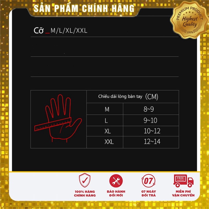 Găng tay da lộn Motowolf MDL0325 chính hãng
