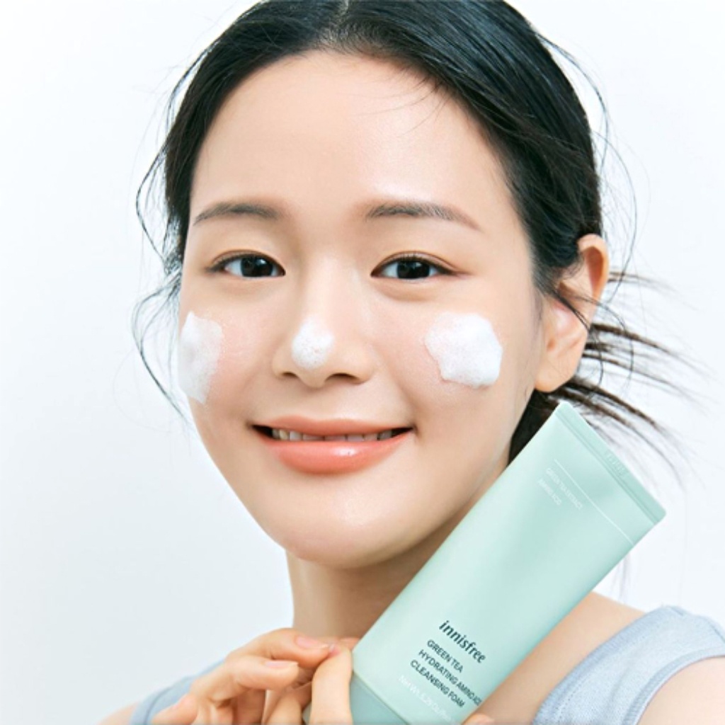 Sữa Rửa Mặt Trà Xanh Innisfree Green Tea Foam Cleanser 150ml Hàn Quốc Giúp Làm Sạch, Kiểm Soát Nhờn Hiệu Quả