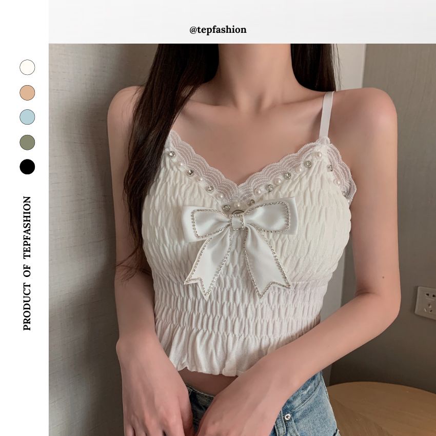 Áo Hai Dây Công Chúa Áo Bra Ren Tiểu Thư, Áo 2 Dây Ren Công Chúa Hoa Nổi Có Mút Ngực Sexy Tep Fashion